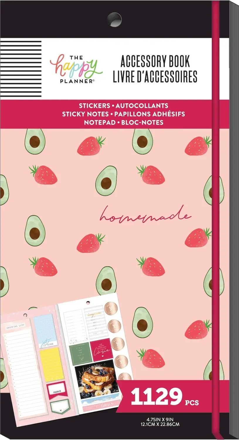 Happy Planner Recipe Meal Prep carnet accessoires 1129 pièces