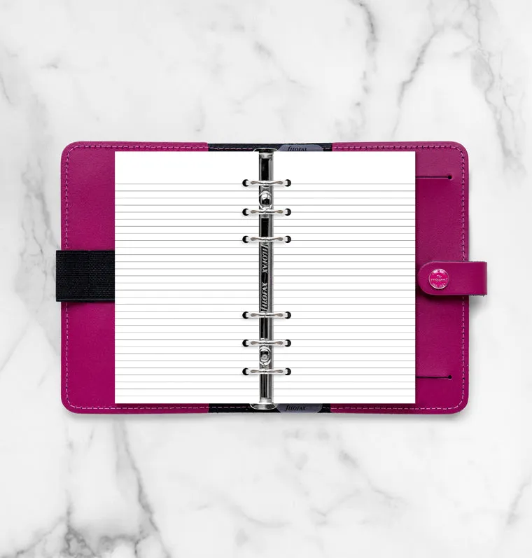 Filofax Personal recharge agenda ligné 100 feuilles