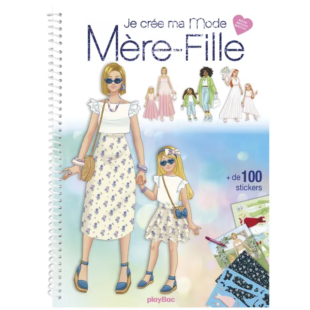 Frigobloc Je crée ma mode cahier Mère-fille matchy-matchy