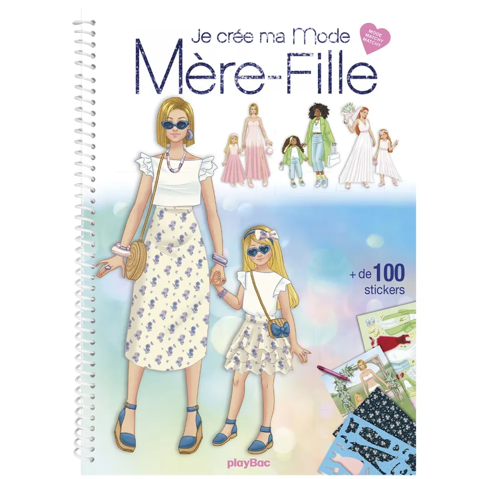 Frigobloc Je crée ma mode cahier Mère-fille matchy-matchy