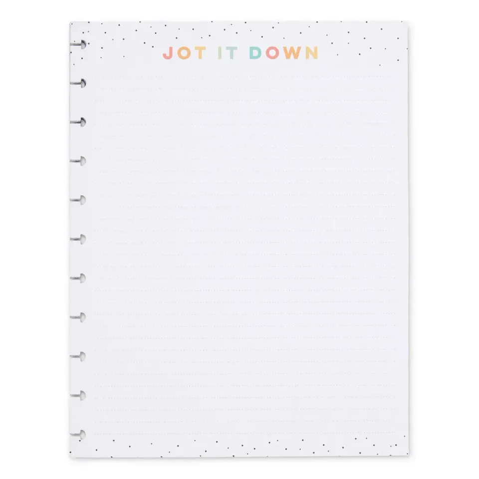 Happy Planner Big Jot it Down recharge papier 40 feuilles