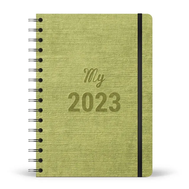 My365 My 2023 agenda semainier A5 spirale rigide recyclé
