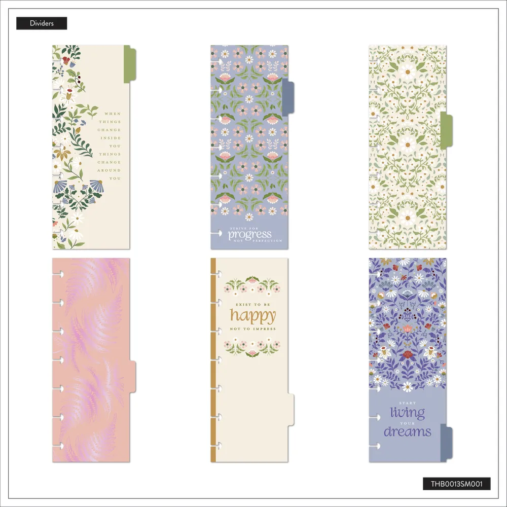 Happy Planner Botanical Blooms planner mini sans date floral