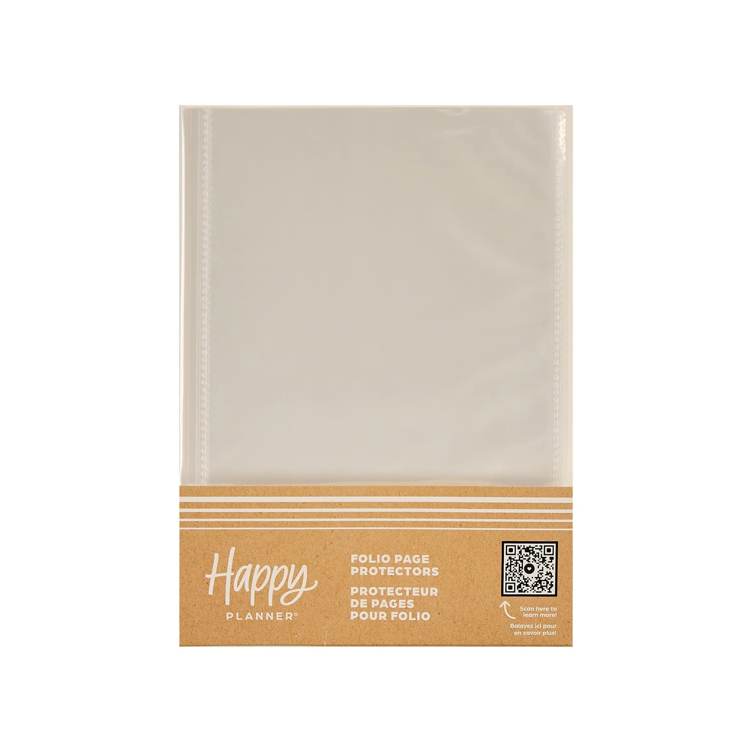 Happy Planner Folio A5 protège-pages vinyle transparent lot 3