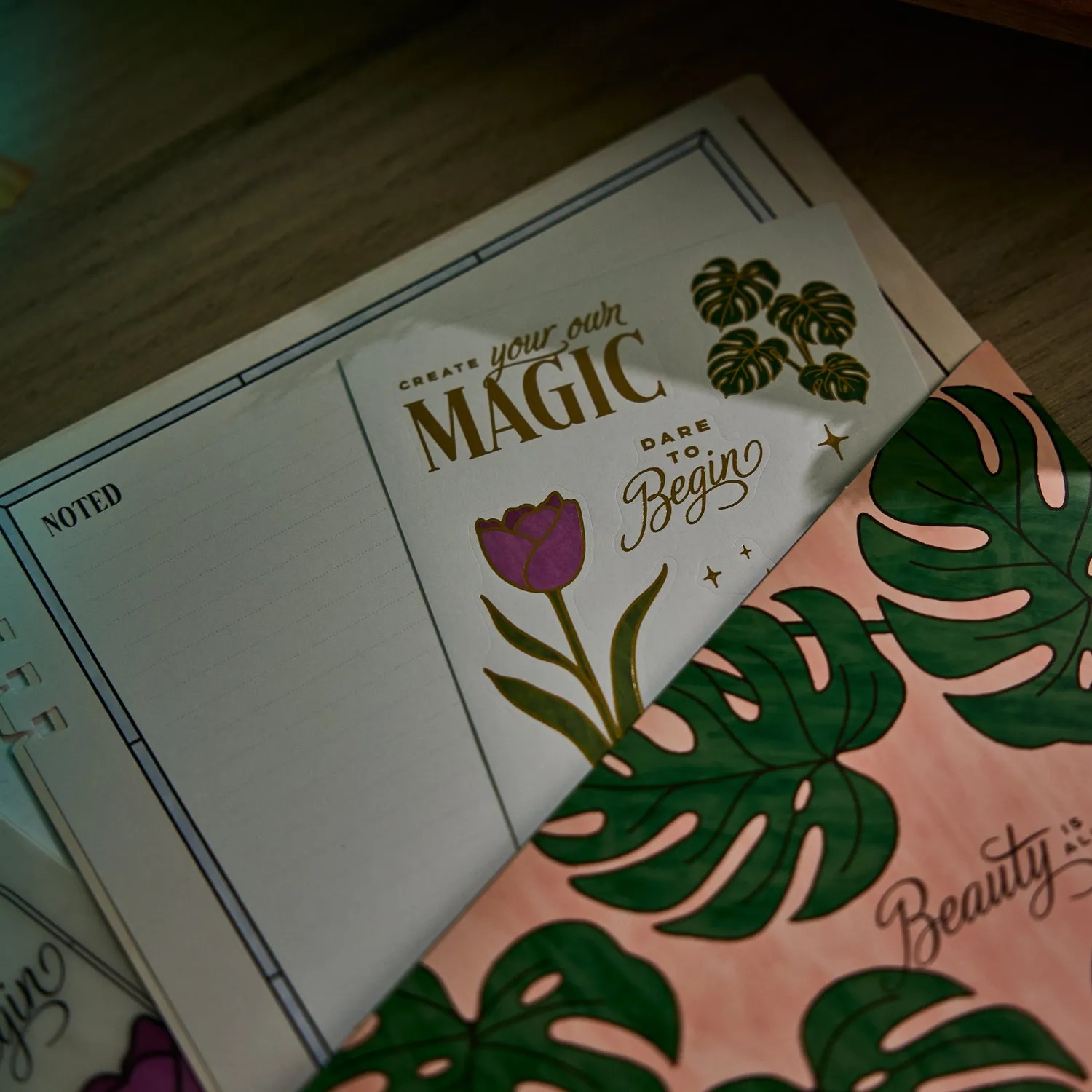 Happy Planner Tinted Mosaic pack accessoires Big floral
