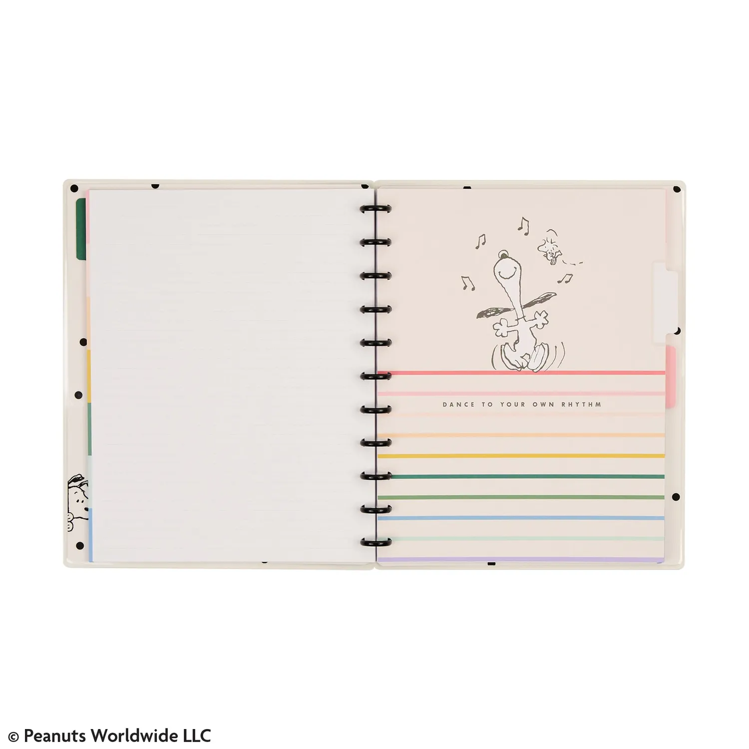 Happy Planner Peanuts Snoopy carnet disques Big 60 feuilles