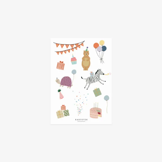 Kartotek Stickers Birthday autocollants anniversaire