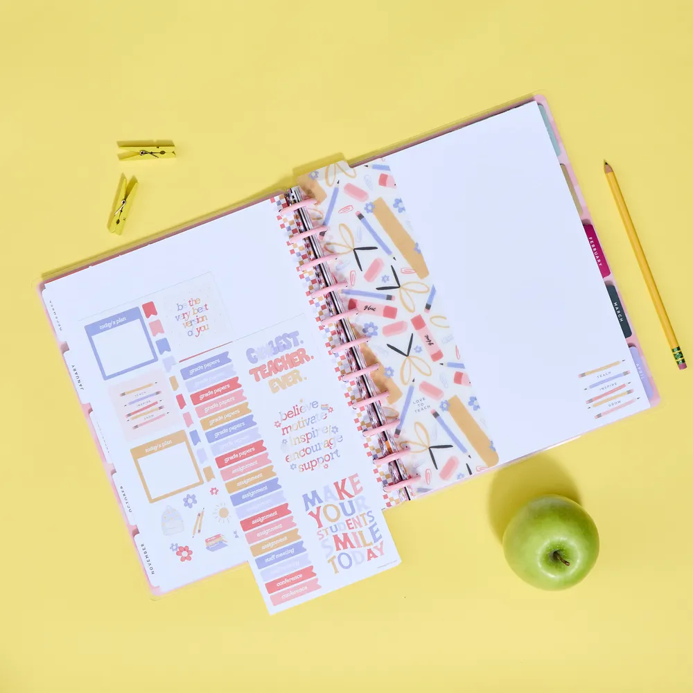 Happy Planner Coolest Teacher Ever Big pack accessoires professeur