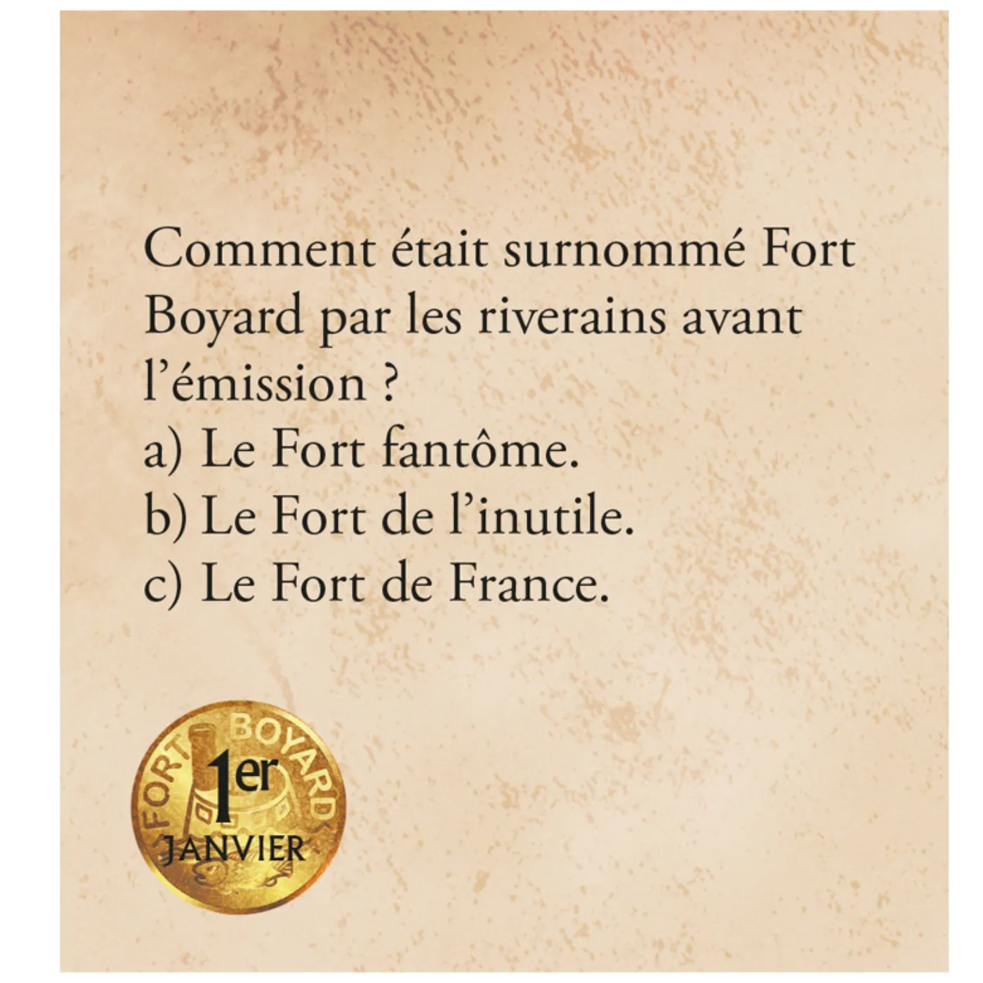 Fort Boyard Mini Calendrier 365 quiz et énigmes