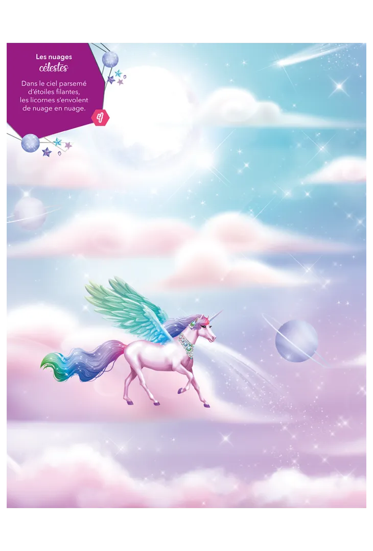 Frigobloc Licornes de rêve Magie des étoiles cahier stickers 300