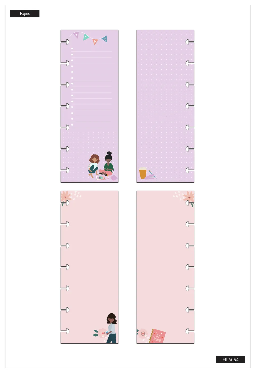 Happy Planner Squad Goals Mini recharge 60 feuilles checklist