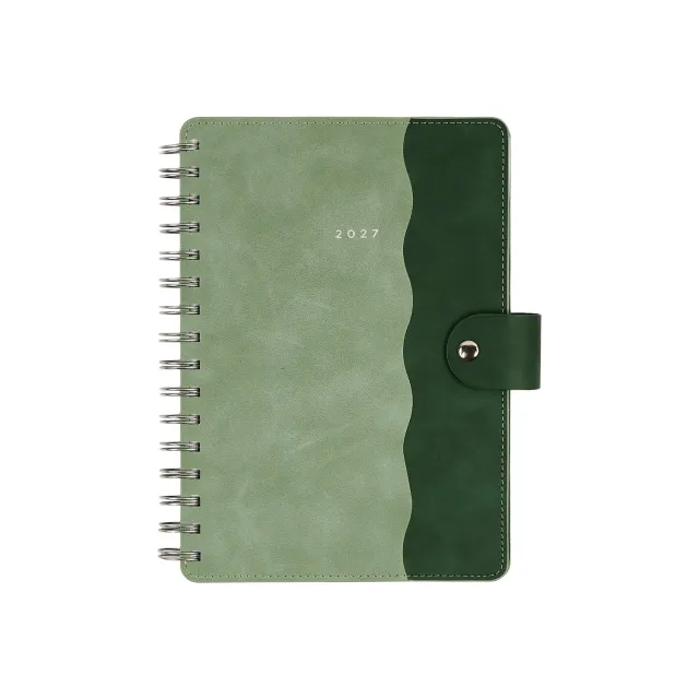 Happy Planner Citrine Sage Scallop agenda 2027 A5 12 mois