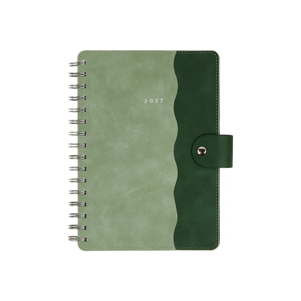 Happy Planner Citrine Sage Scallop agenda 2027 A5 12 mois