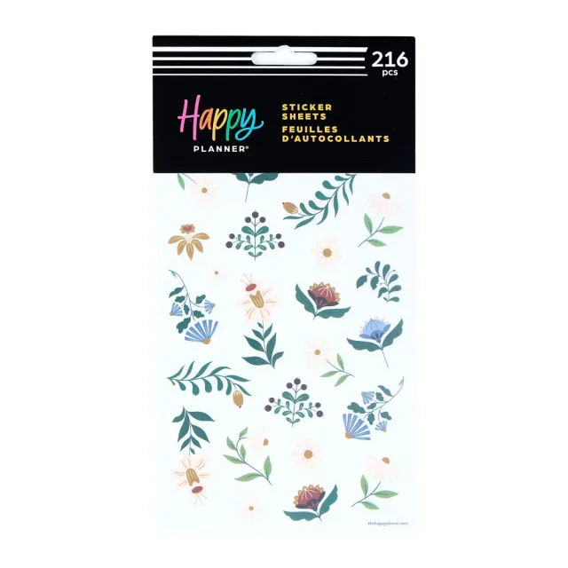 Happy Planner Forest Flowers stickers 10 planches nature