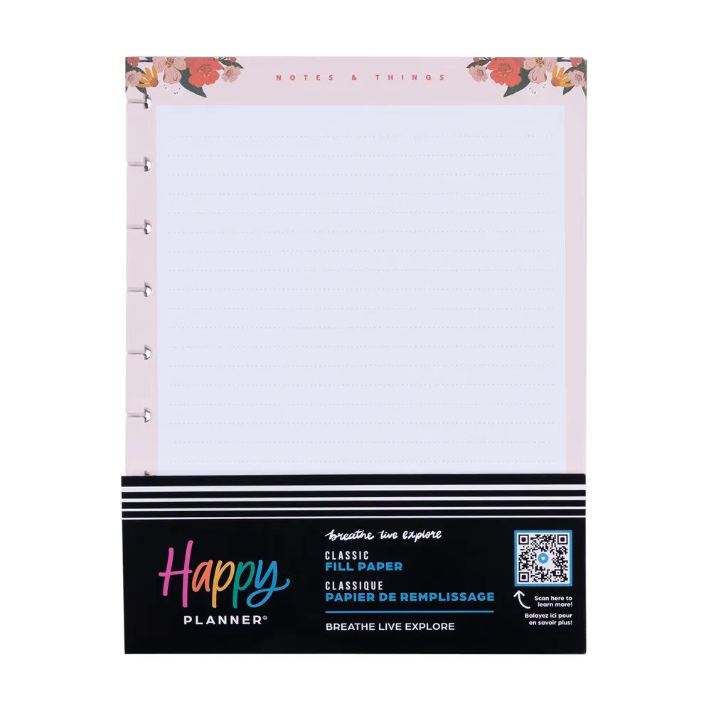 Happy Planner Breathe Live Explore recharge Classic 40 feuilles
