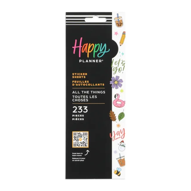 Happy Planner All the Things stickers icônes 233 pièces