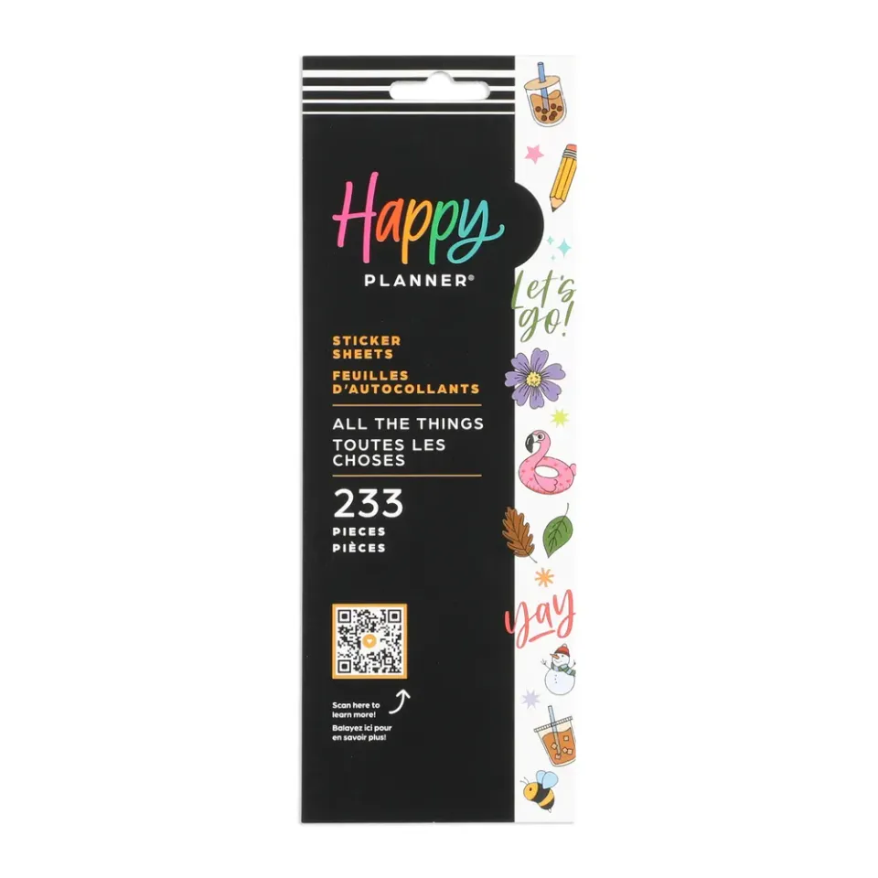 Happy Planner All the Things stickers icônes 233 pièces