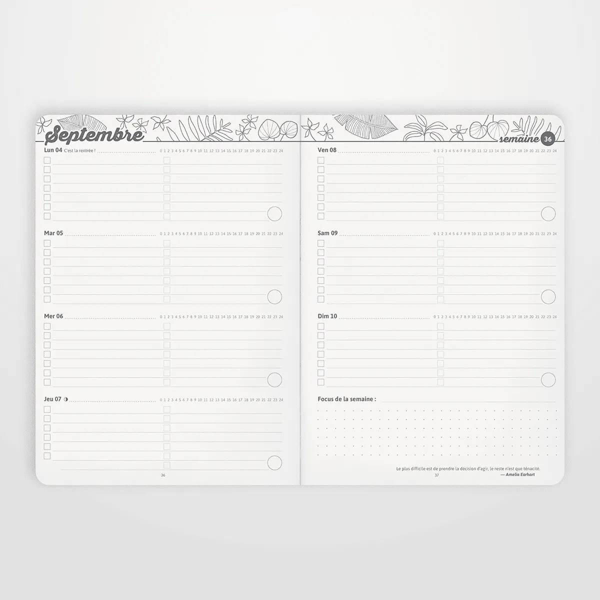 My365 My Agenda 2025/2026 agenda souple A5 bleu + jaquette camel