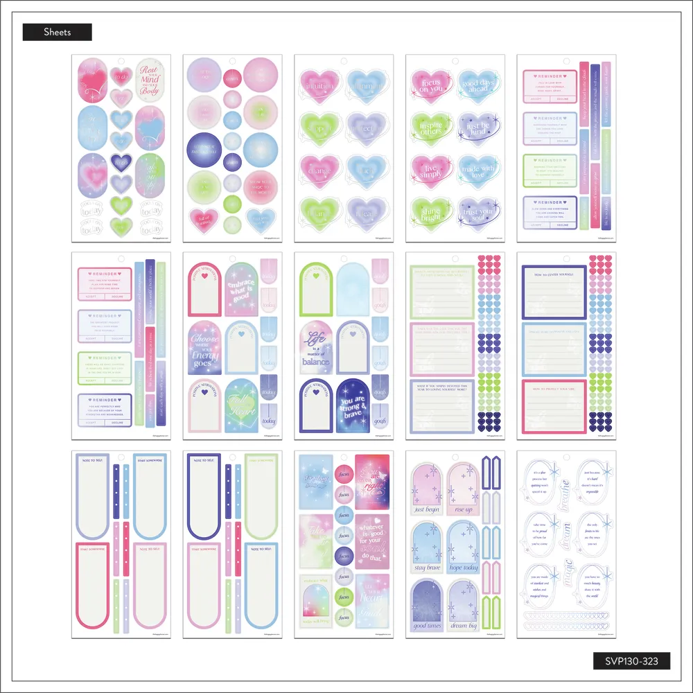 Happy Planner Trust the Universe carnet stickers 620 pièces