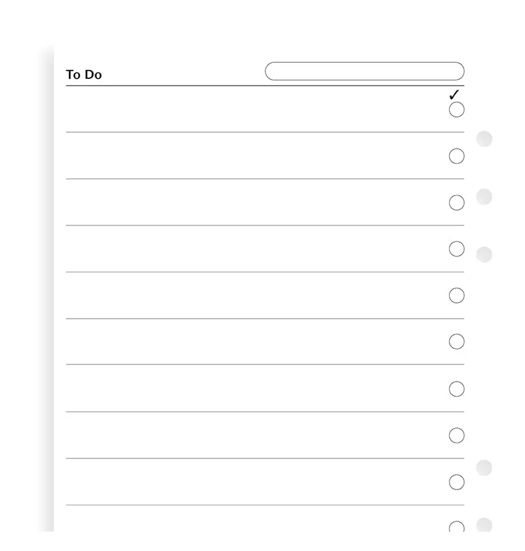 Filofax Classic A5 recharge to do 20 feuilles