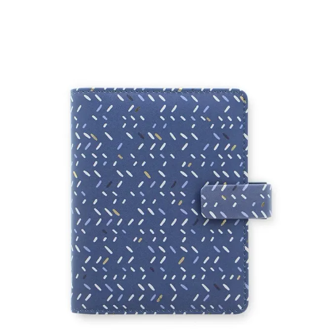 Filofax Indigo Pocket organiseur à anneaux simili cuir