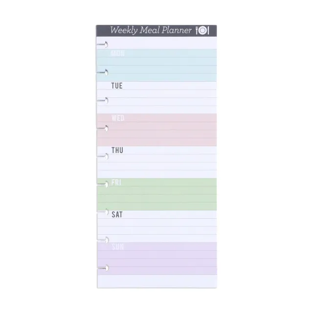 Happy Planner Daydreamer recharge repas demi-page 60 feuilles