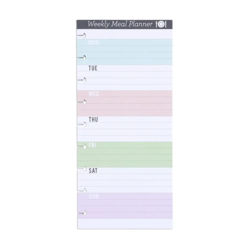 Happy Planner Daydreamer recharge repas demi-page 60 feuilles