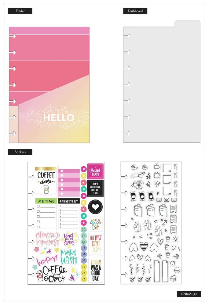 Me & my big ideas Happy Notes Pencil It In kit carnet mini pointillé