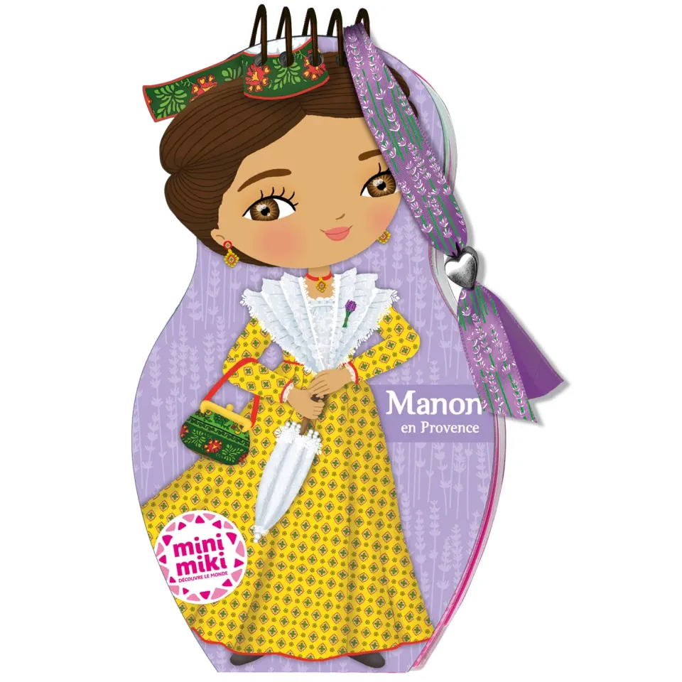 Frigobloc Minimiki Manon en Provence carnet créatif stickers