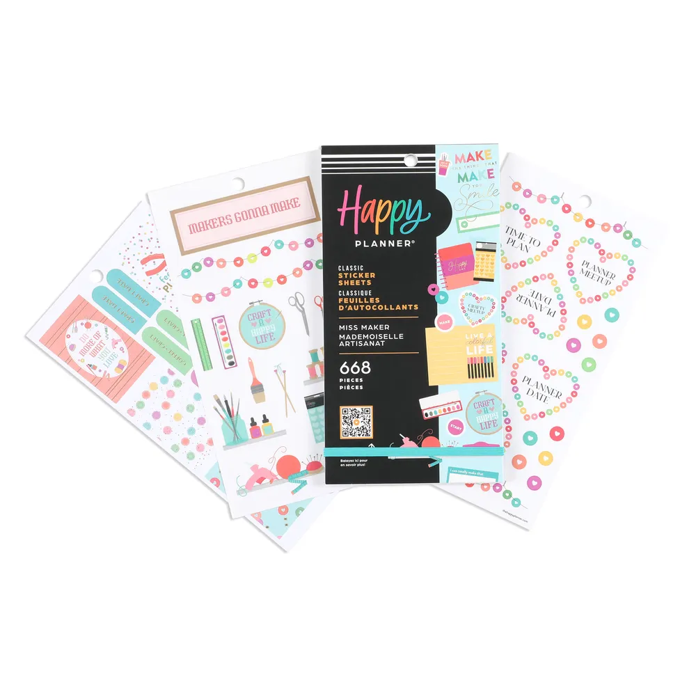 Me & my big ideas Miss Maker stickers value pack 668 loisirs créatifs