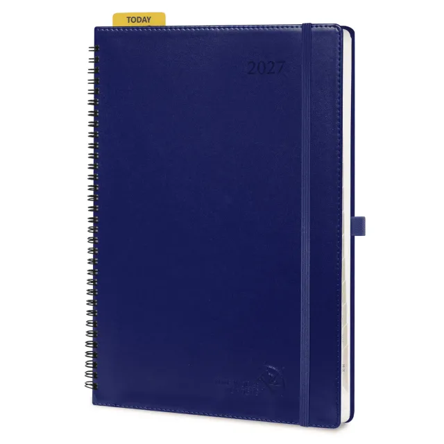 Poprun WELU7-27 agenda semainier A4 bleu nuit 2027