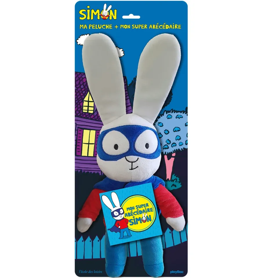 Simon Peluche et abécédaire coffret éveil lapin