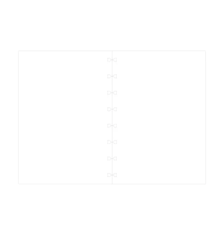 Filofax Notebook recharge feuilles blanches A5