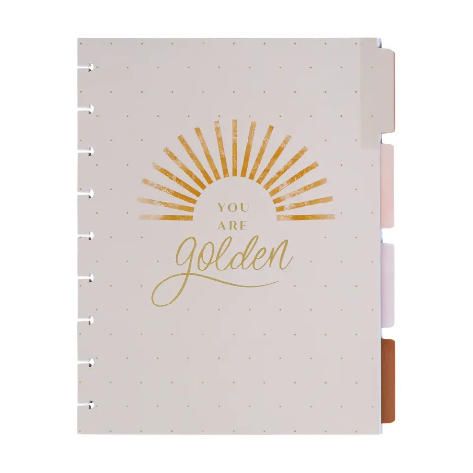 Happy Planner Golden Hour Classic Vertical recharge agenda 6 mois non datée