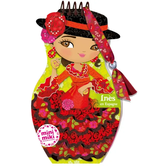 Minimiki Inès en Espagne carnet créatif stickers