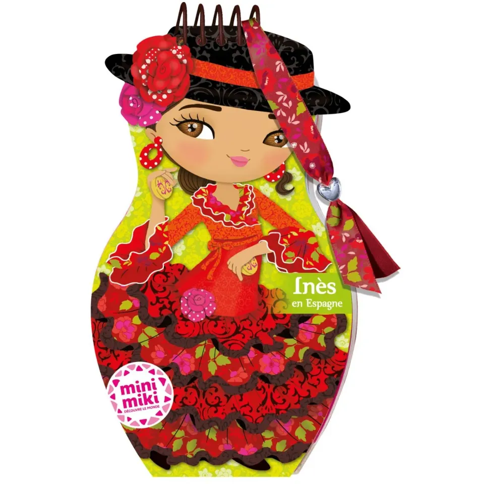 Minimiki Inès en Espagne carnet créatif stickers