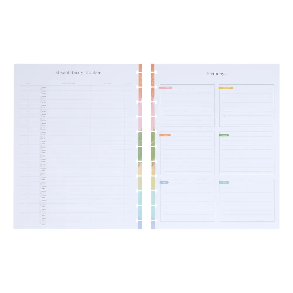 Happy Planner Student Attendance pack accessoires teacher Big