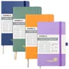 Poprun CH127L lot 4 carnets lignés A5 rigides couleur