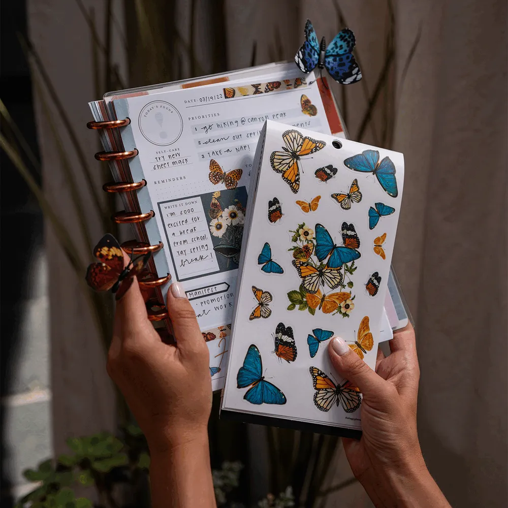 Happy Planner Papillon Butterfly stickers décoratifs 601 pièces