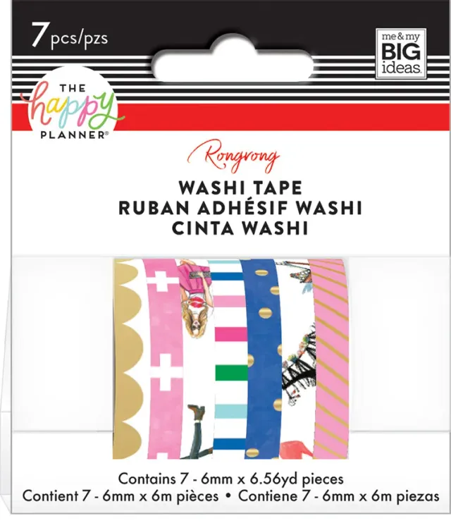 Me & my big ideas Rongrong Colorful washi tape 7 rouleaux