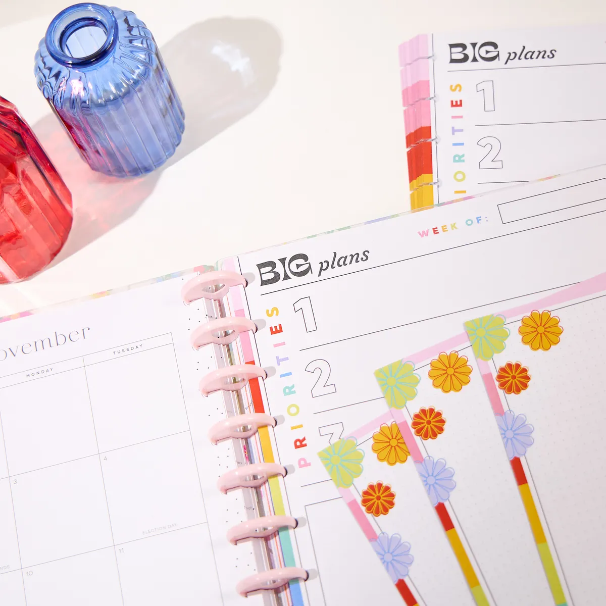 Happy Planner Happy Outlines papier recharge Big dashboard 40 dot grid