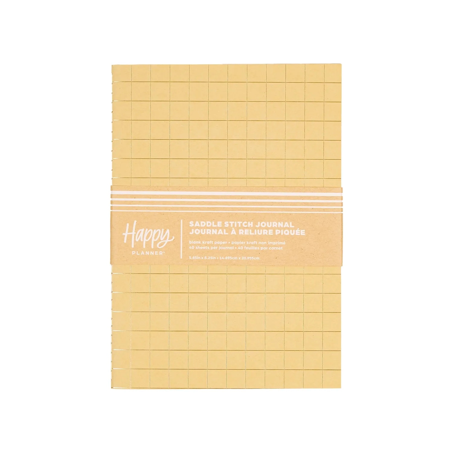Happy Planner Kraft Folio carnet A5 papier kraft vierge