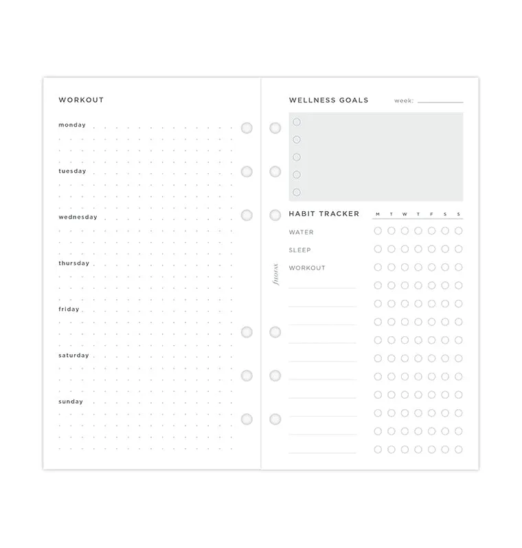 Filofax Classic Personal recharge bien-être 56 feuilles
