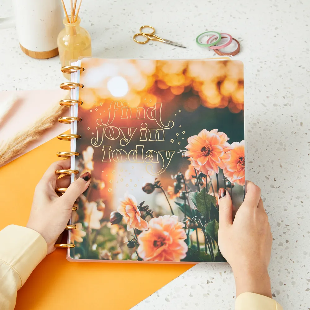 Happy Planner Retro Blooms journal photo Big Deluxe floral