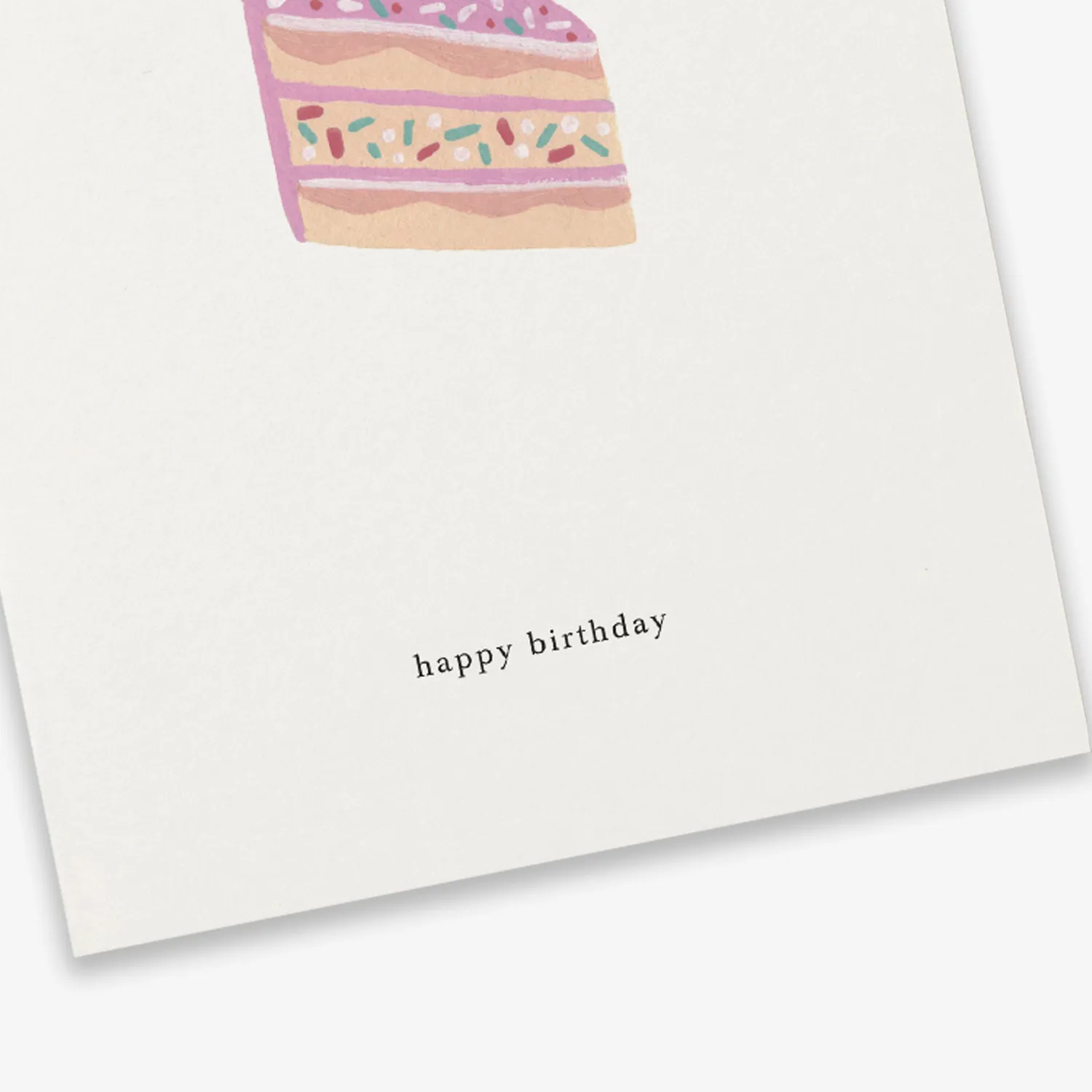 Kartotek Cake Slice carte anniversaire happy birthday