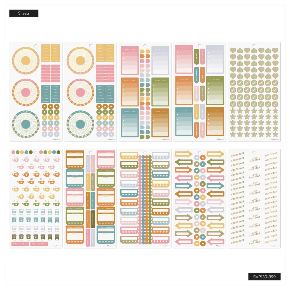 Happy Planner Check It Off stickers checklist 1448 pièces