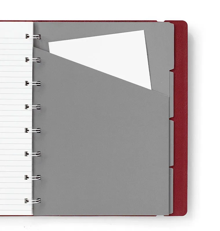Filofax Contemporary carnet rechargeable A5 bordeaux ligné