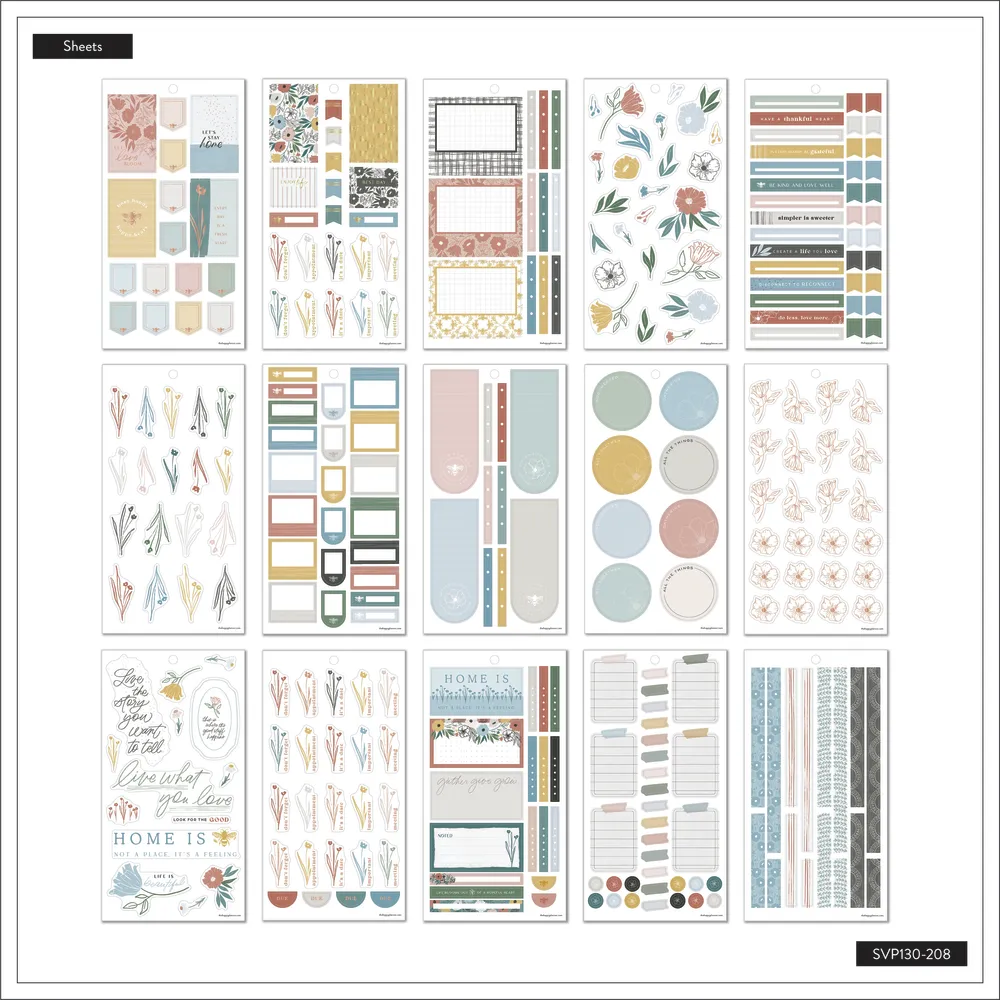Happy Planner Homesteader Value Pack stickers 580 maison