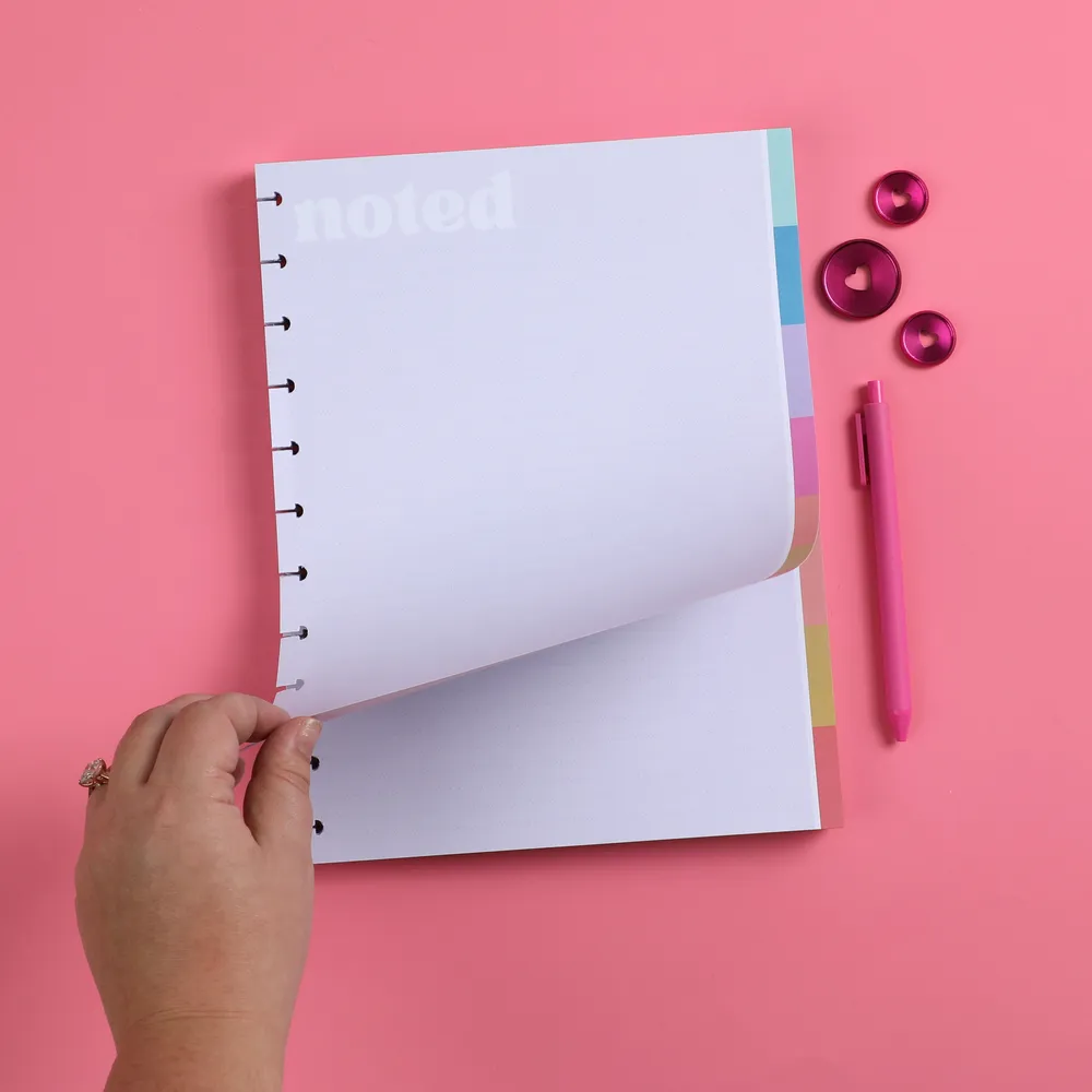 Happy Planner Happy Brights bloc-notes Big 100 pointillé ligné