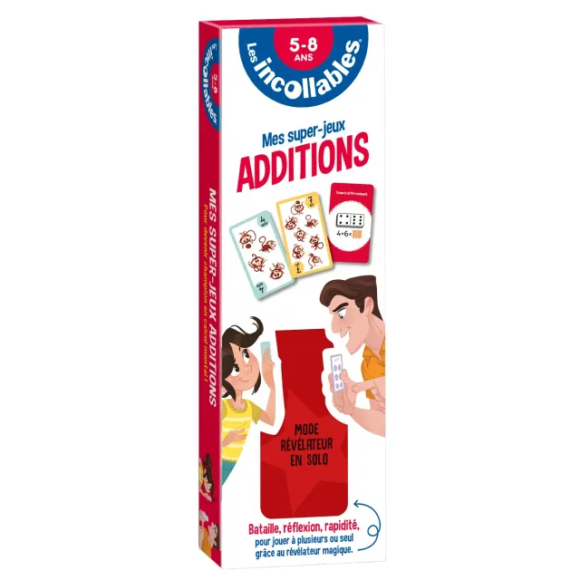 Les Incollables Mes Super Jeux Additions jeu de cartes 5-8 ans
